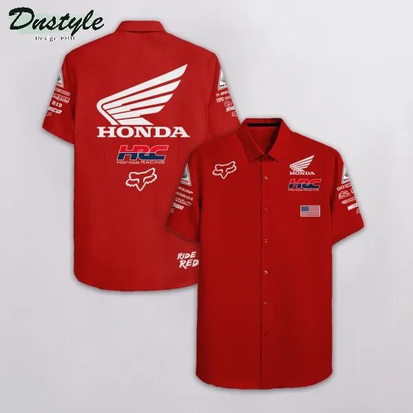 Honda Hrc'S Limited Edition Full Ing Hawaiian Shirt