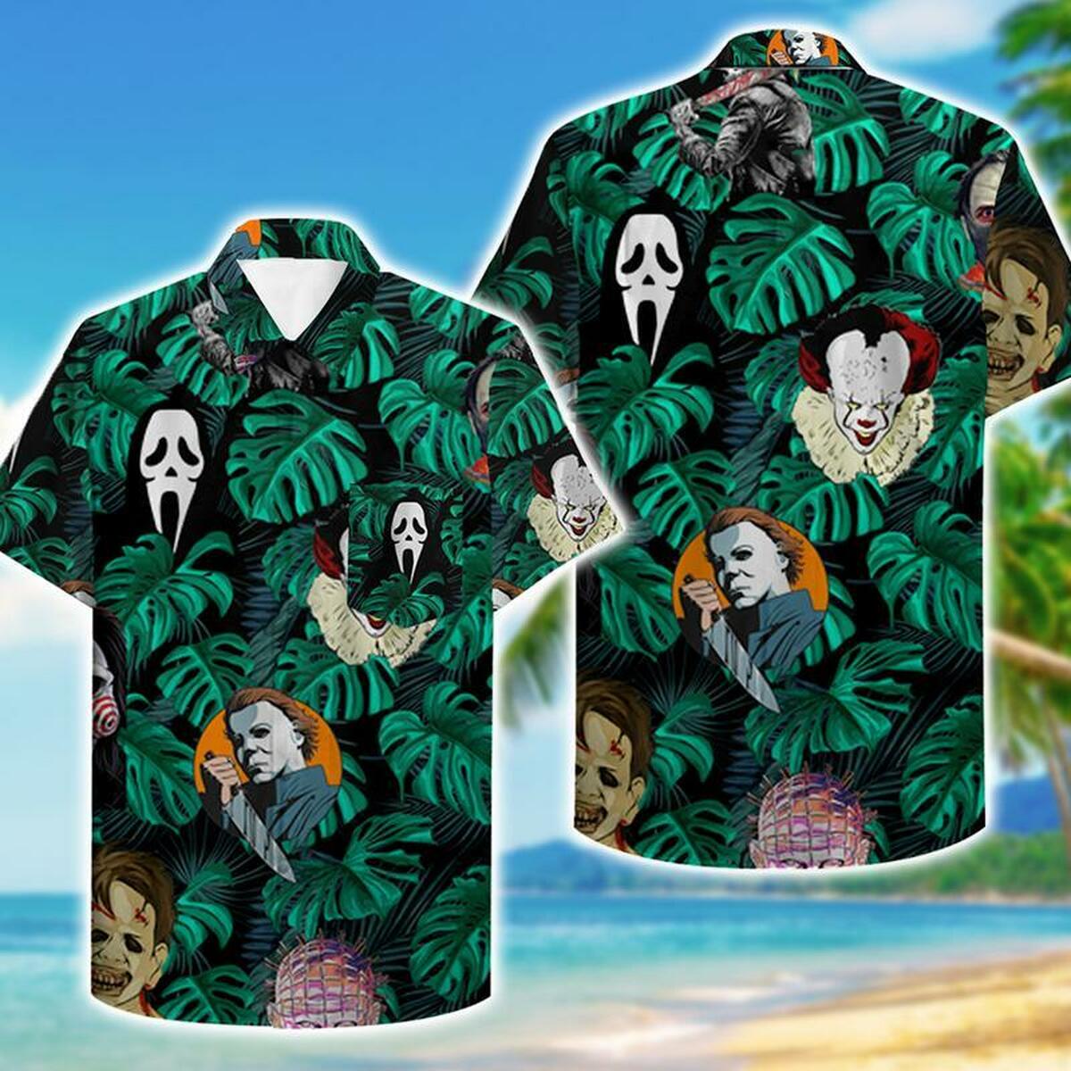 Horror Hawaiian Shirt Outfit Beach Summer