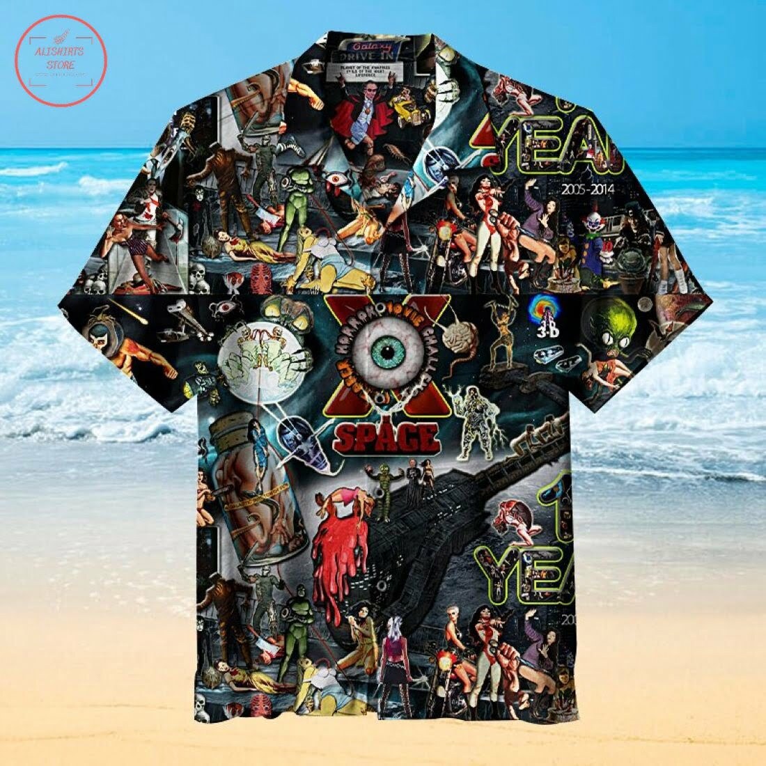 Horror Theme Hawaiian Shirt Summer Beach Outfit