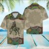 Horse Mandala Hawaiian Shirt Beach Outfit Summer