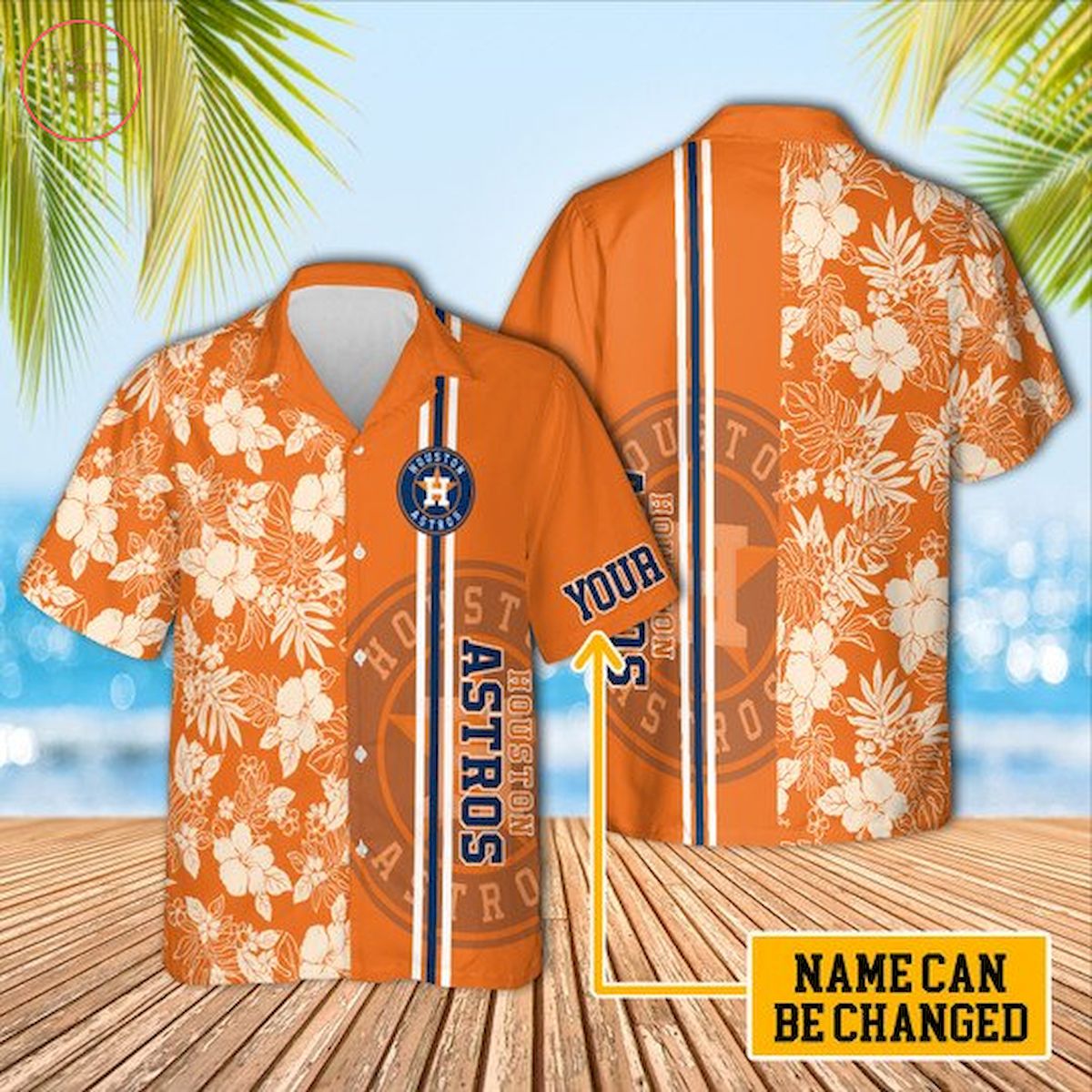 Houston Astros Custom Name Hawaiian Shirt