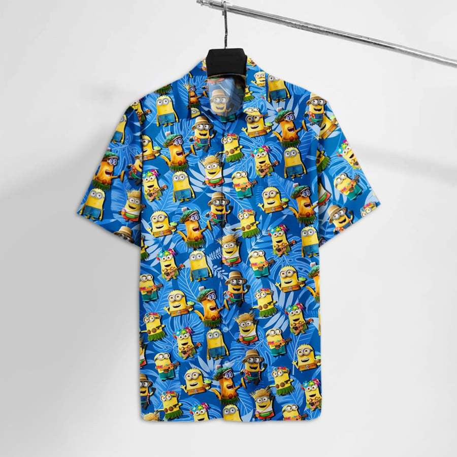 Hula Dancer Minion Tropical Hawaiian Shirt