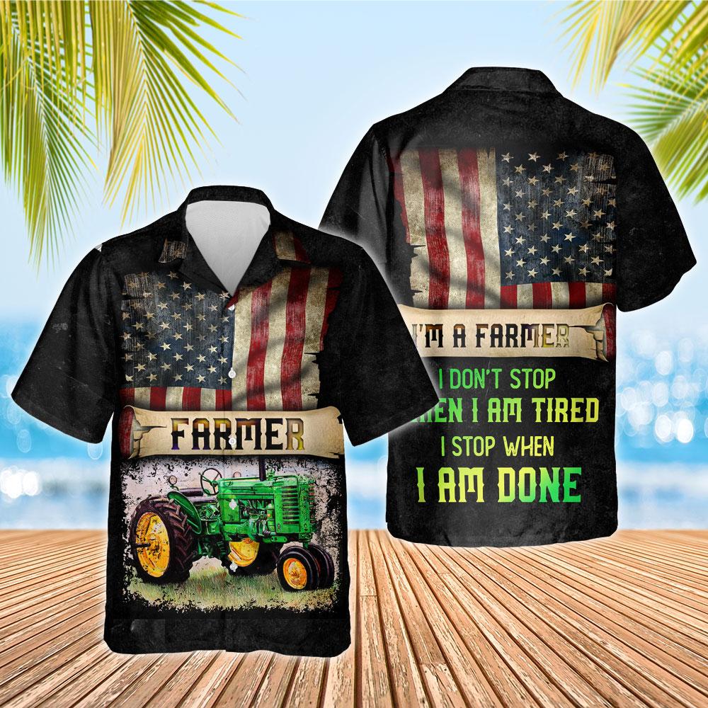 I Am A Farmer Hawaiian Shirt Summer Outfit Beach