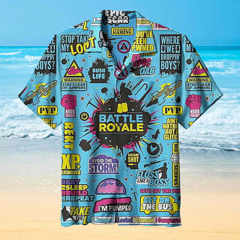 I Love Battle Royale Hawaiian Shirt