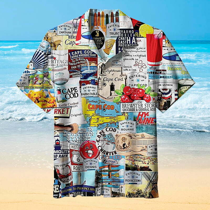 I Love Cape Cod Hawaiian Shirt Beach Outfit Summer