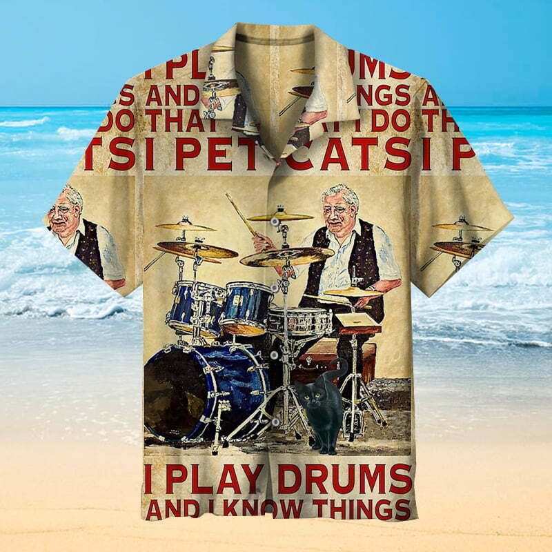 I Love Drums Hawaiian Shirt Summer Outfit Beach