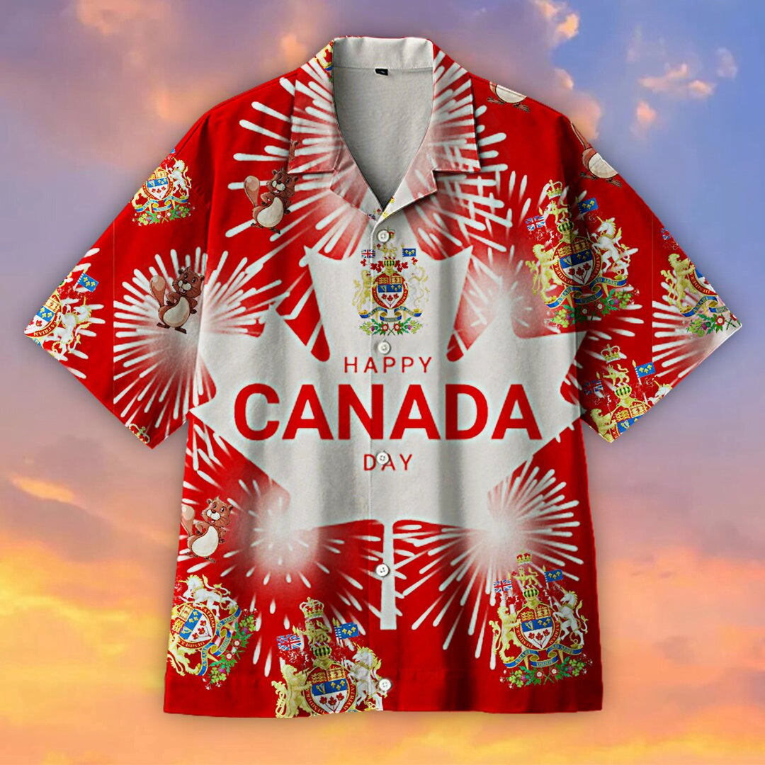 I Love My Motherland Canada Day Hawaiian Shirt