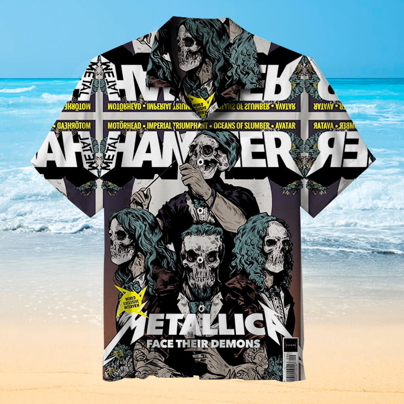 I Love Rock Music (Metallica) Hawaiian Shirt