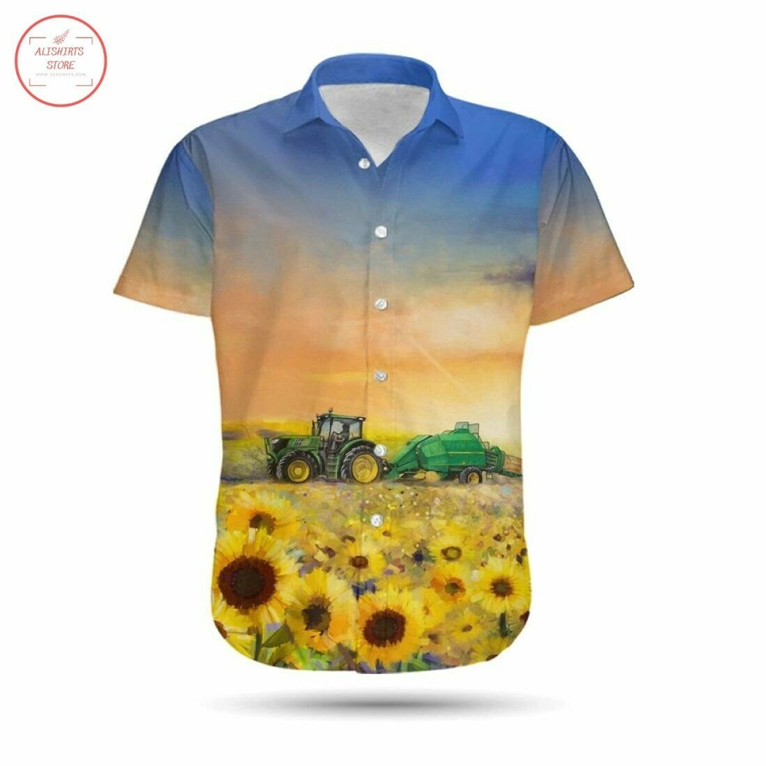 I'M A Farmer Tractor Hawaiian Shirt