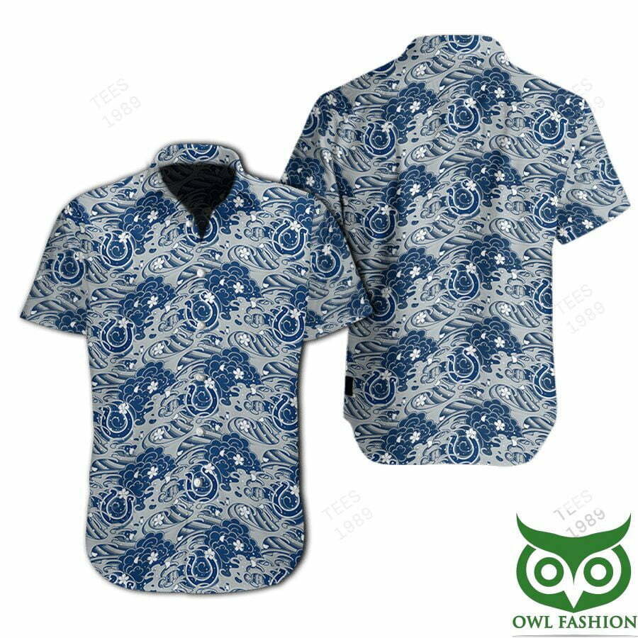 Indianapolis Colts Great Waves Of Japanese Hawaiian Shirt