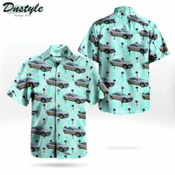 Iowa State Patrol Dodge Charger Hawaiian Shirt