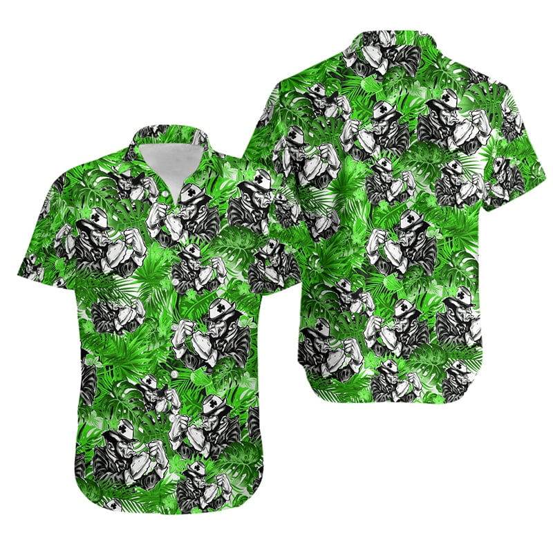 Irish Leprechaun Hawaiian Shirt Outfit Beach Summer