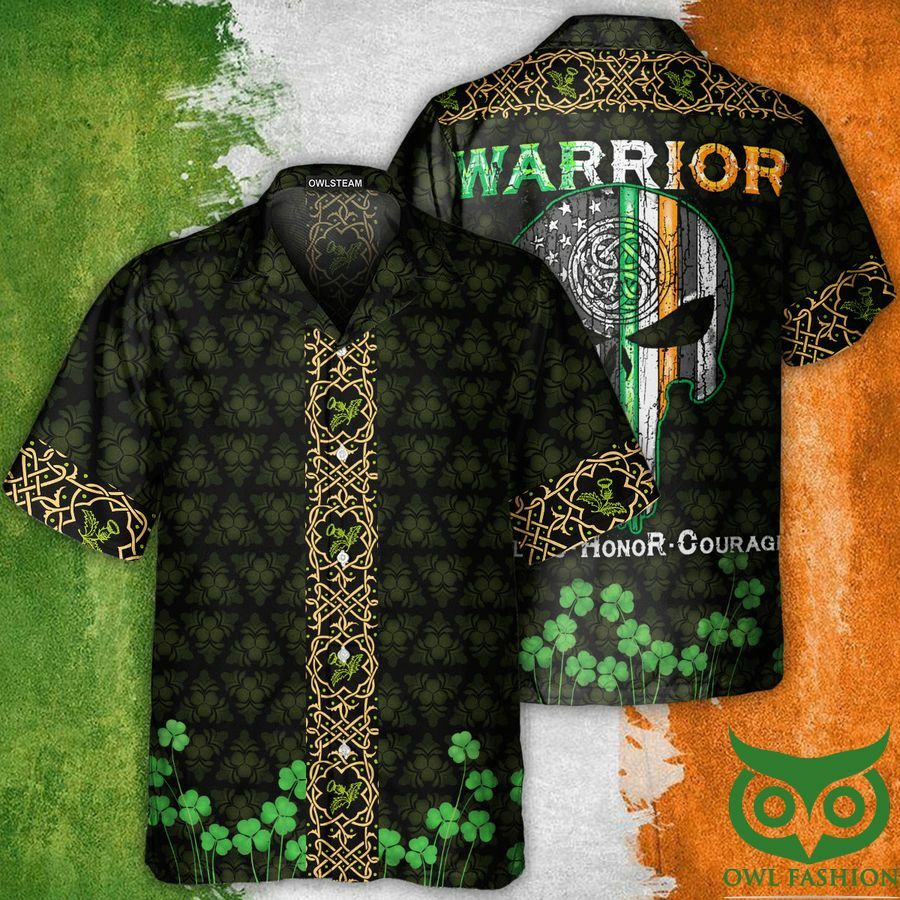 Irish Warrior Fearless Honor Courage Hawaiian Shirt