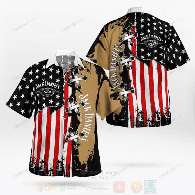 Jack Daniel Is American Flag Hawaiian Shirt