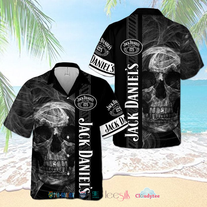 Jack Daniel Is Smoke Skull Hawaiian Shirt