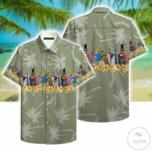 Jack Daniel Is Tropical Pattern Hawaiian Shirt