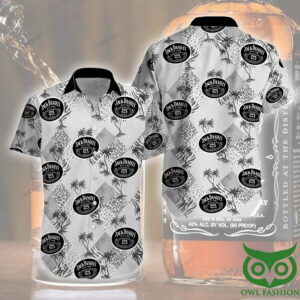 Jack Daniel'S Black And Gray Hawaiian Shirt