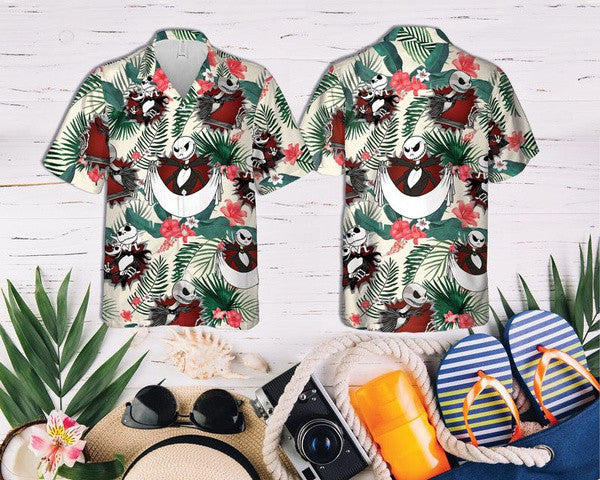 Jack Skellington Emotion Tropical Hawaiian Shirt