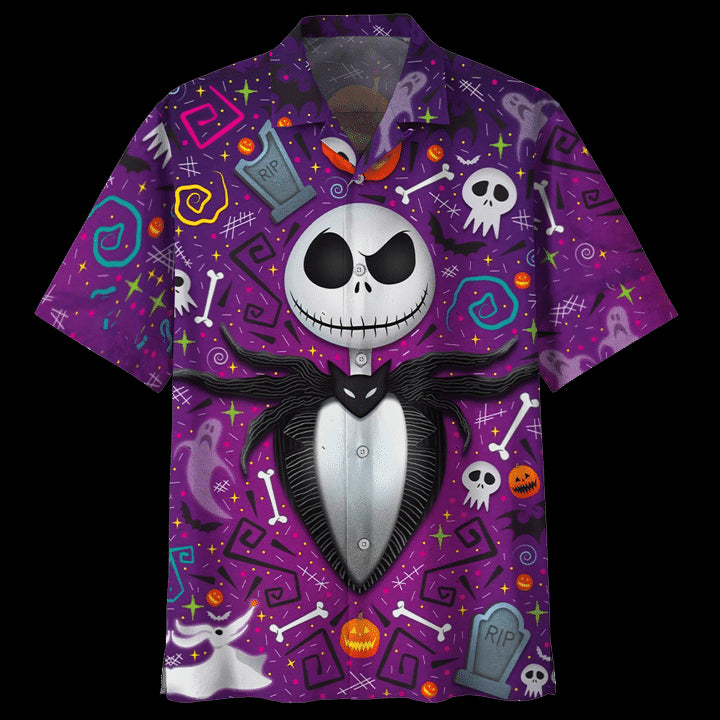 Jack Skellington Happy Halloween Hawaiian Shirt