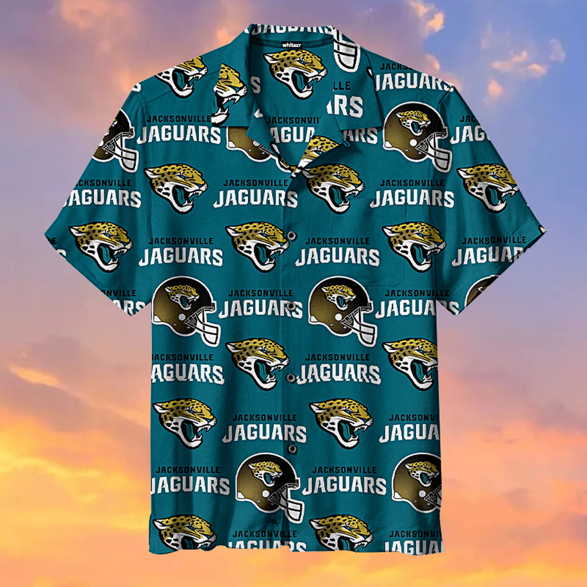 Jacksonville Jaguar Helmet Hawaiian Shirt