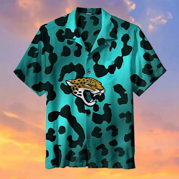 Jacksonville Jaguar Leopard Hawaiian Shirt