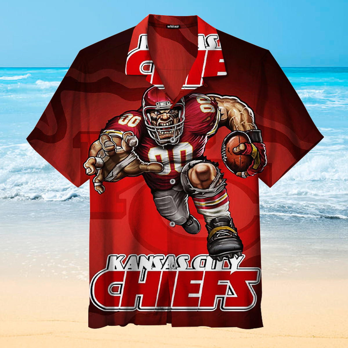 Kansas Chiefs Rugby Hawaiian Shirt