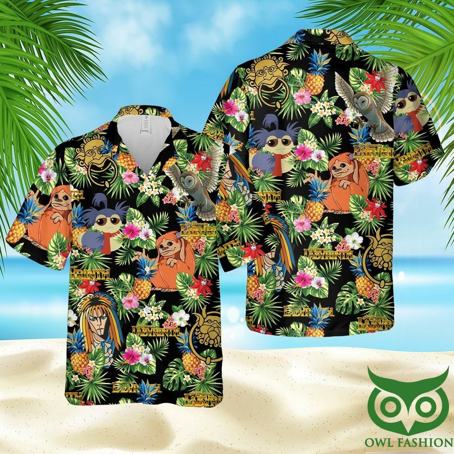 Labyrinth Animal Tropical Leaf Anf Hawaiian Shirt