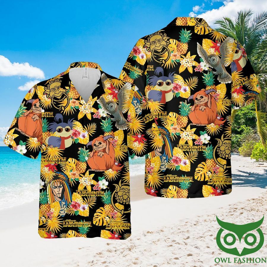 Labyrinth Animal Tropical Pineapple Anf Hawaiian Shirt