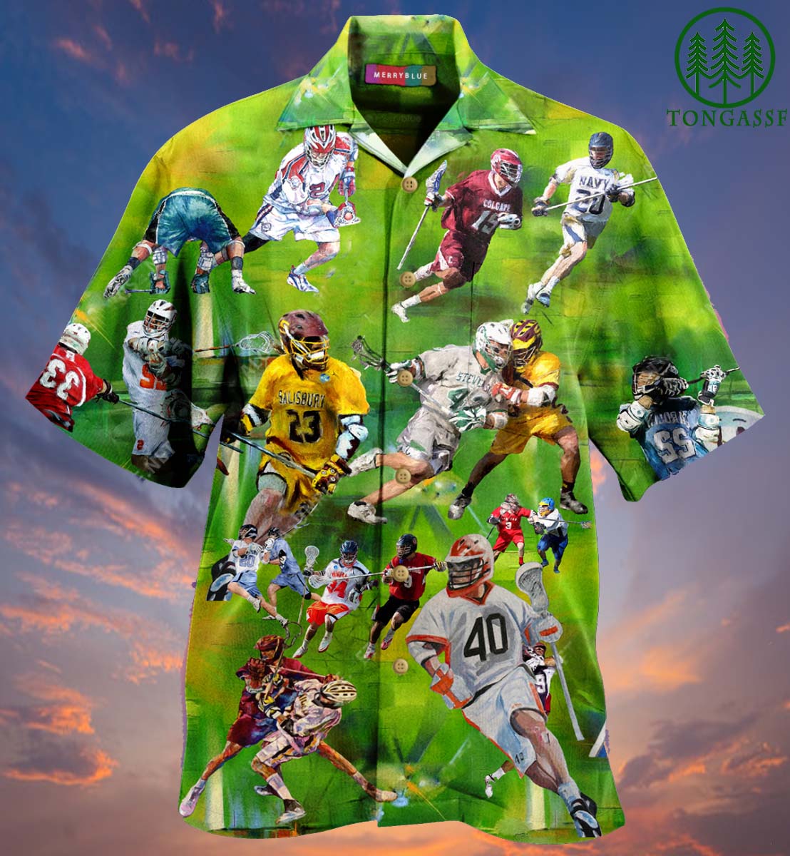 Lacrosse Match Player Hawaiian Shirt