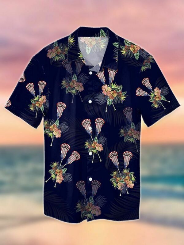 Lacrosse Tropical Hawaiian Shirt Summer Outfit Beach