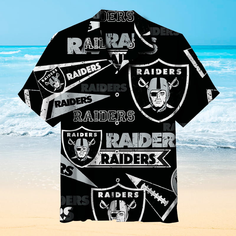 Las Vegas Raiders Hawaiian Shirt Beach Summer Outfit