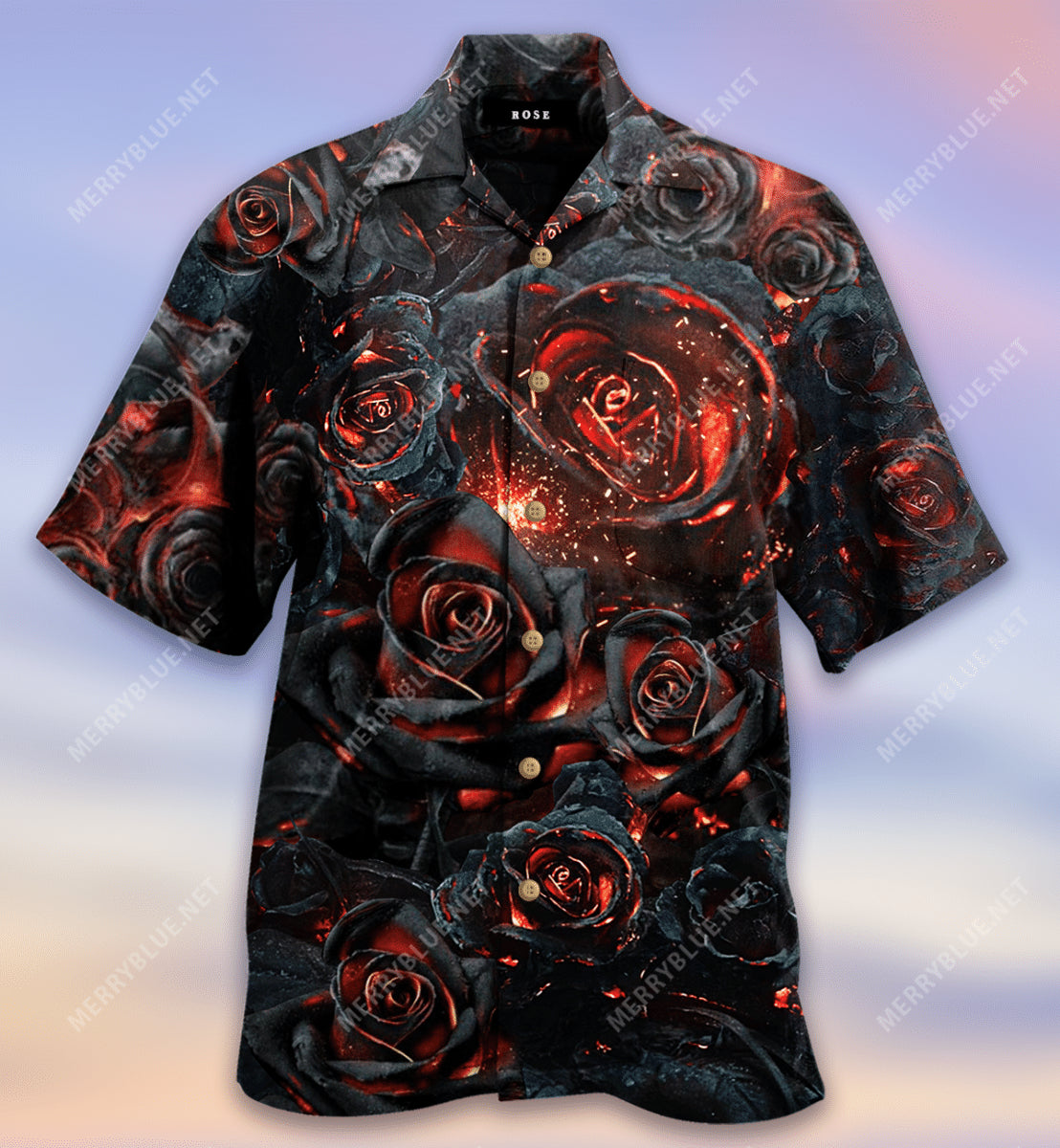 Life Is Like Burning Rose Hawaiian Shirt