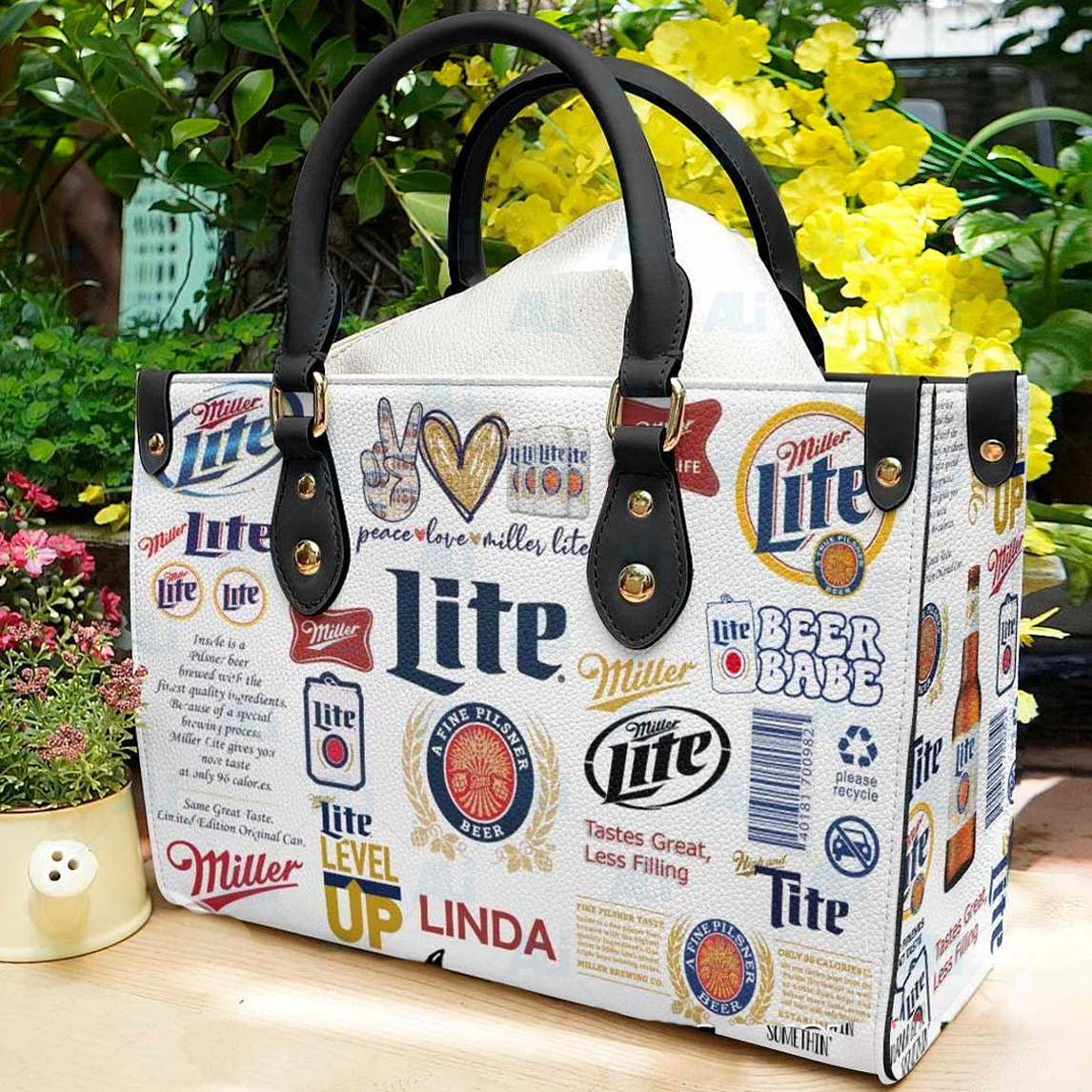 Miller Lite Women Leather Hand Bag