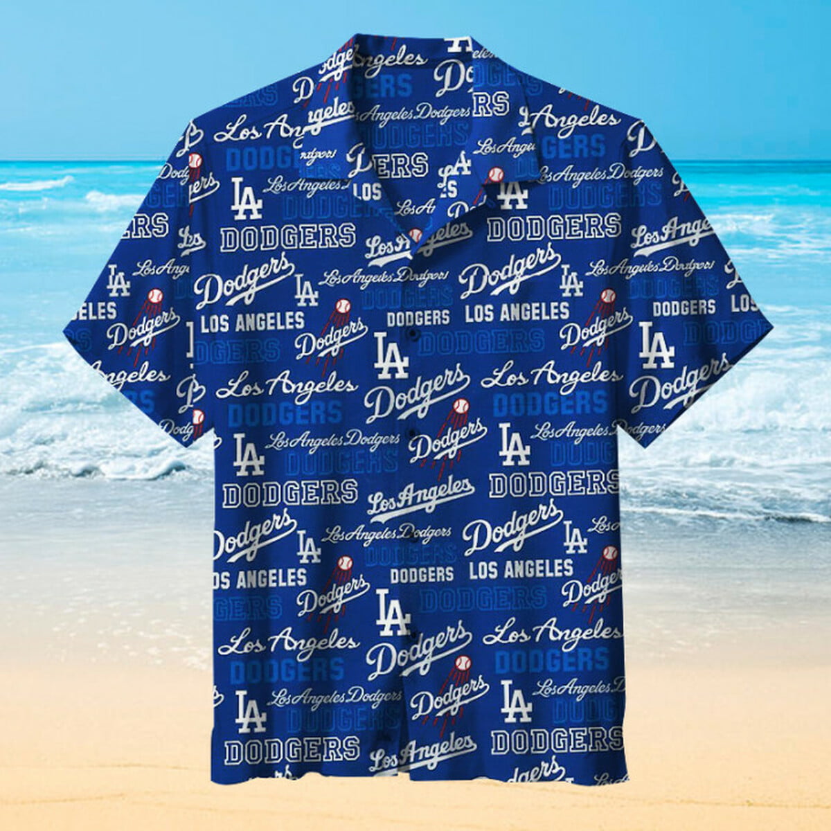 Los Angeles Dodge Hawaiian Shirt Beach Summer Outfit