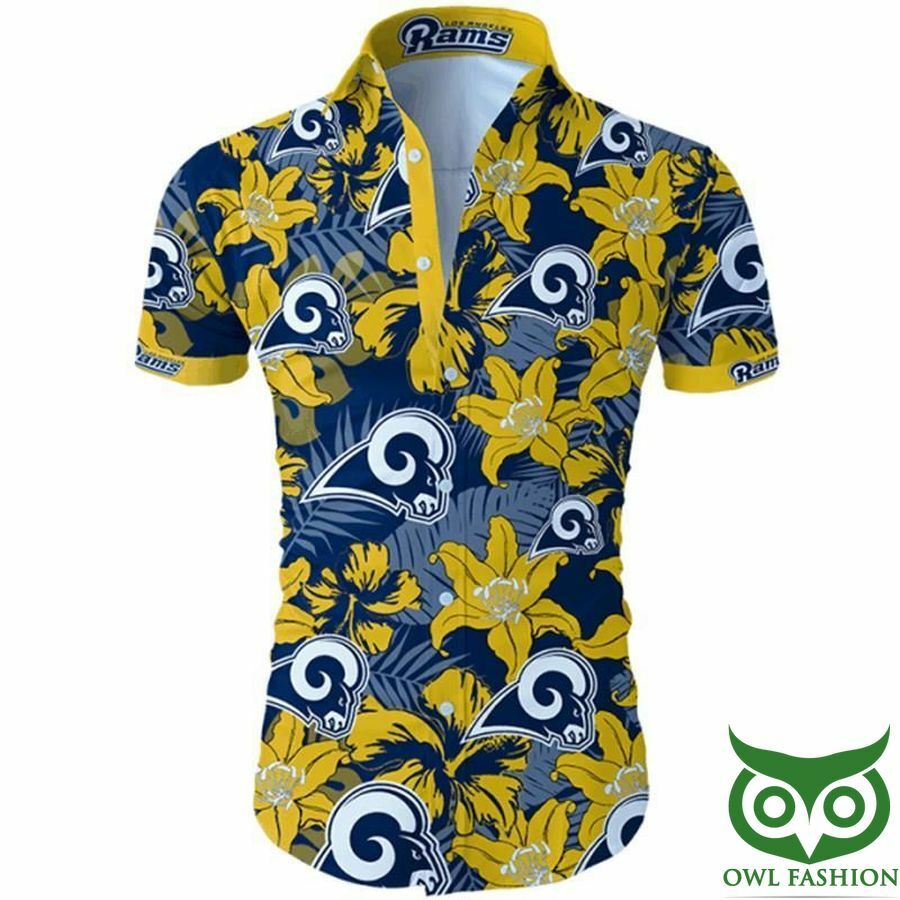 Los Angeles Rams Yellow And Blue Hawaiian Shirt