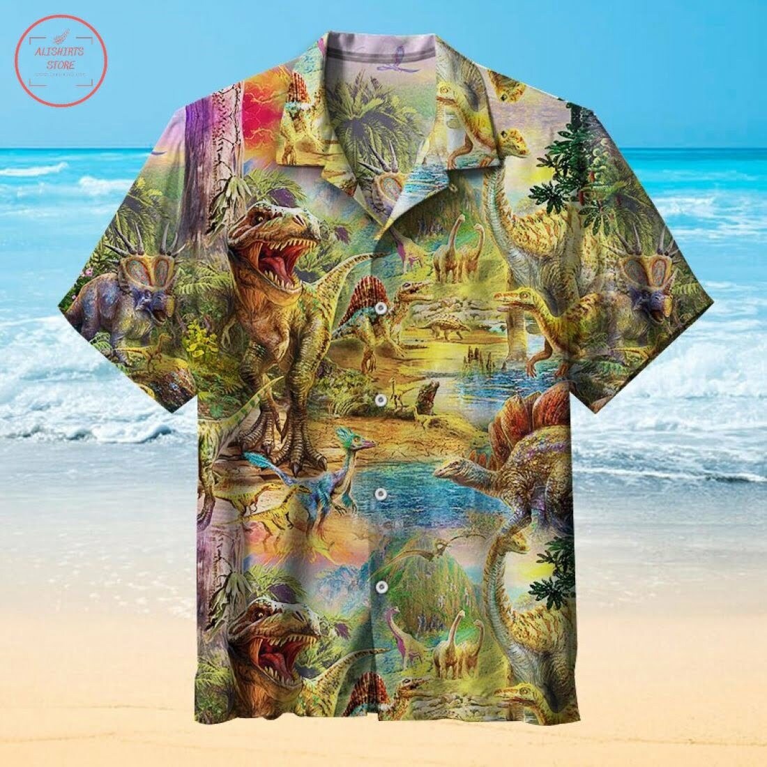 Los Dinosaurios Hawaiian Shirt Outfit Beach Summer