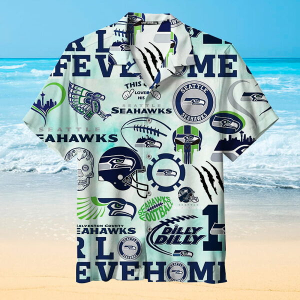 Love My Seattle Seahawks Hawaiian Shirt