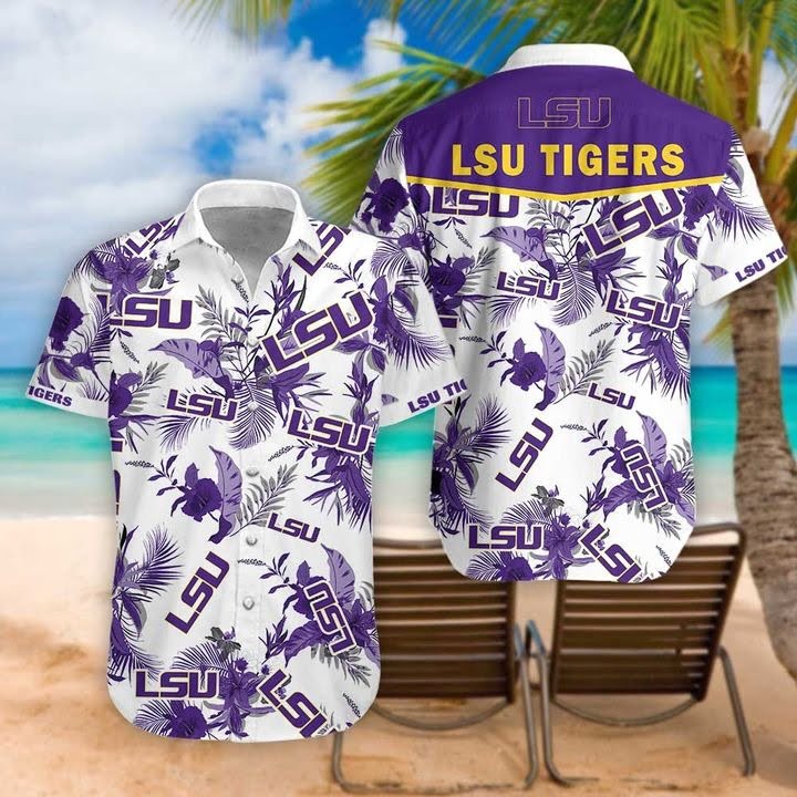 Lsu Tigers Hawaiian Shirt Beach Outfit Summer