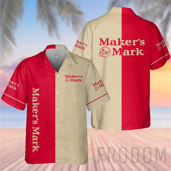 Maker'S Mark Whiskey Hawaiian Shirt