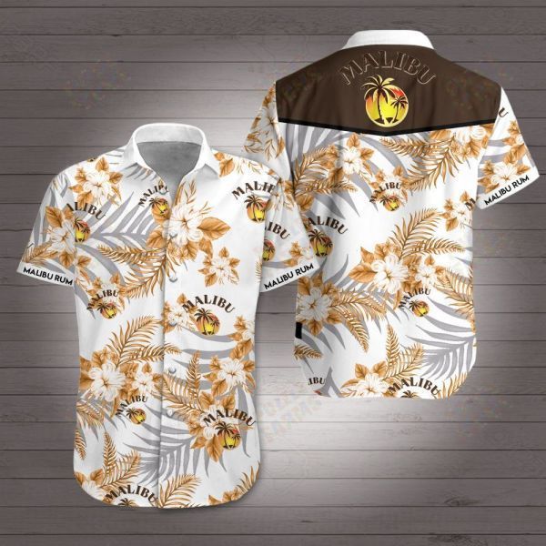 Malibu Rum Hawaiian Shirt Beach Outfit Summer