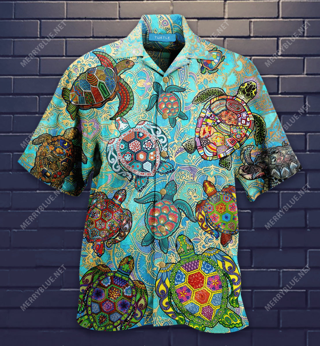 Mandala Turtle Hawaiian Shirt Summer Beach Outfit