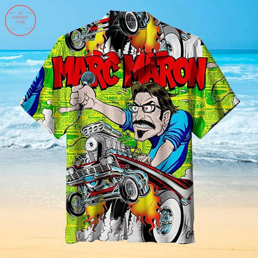 Marc Maron Hawaiian Shirt Beach Summer Outfit