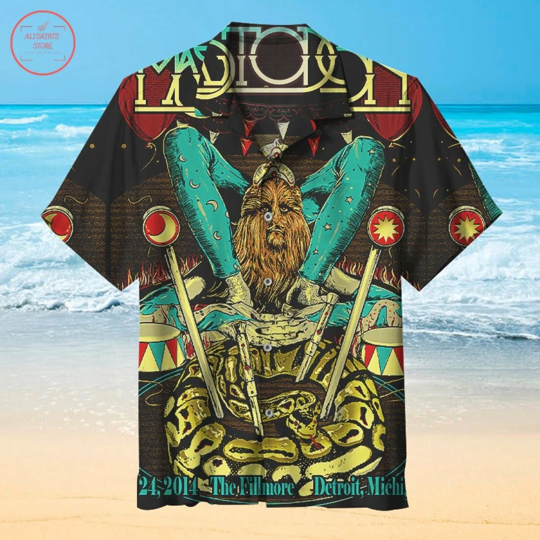 Mastodon Band Hawaiian Shirt Outfit Beach Summer