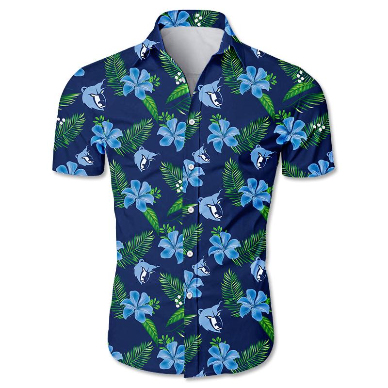 Memphis Grizzlies Floral Small Flowers Hawaiian Shirt