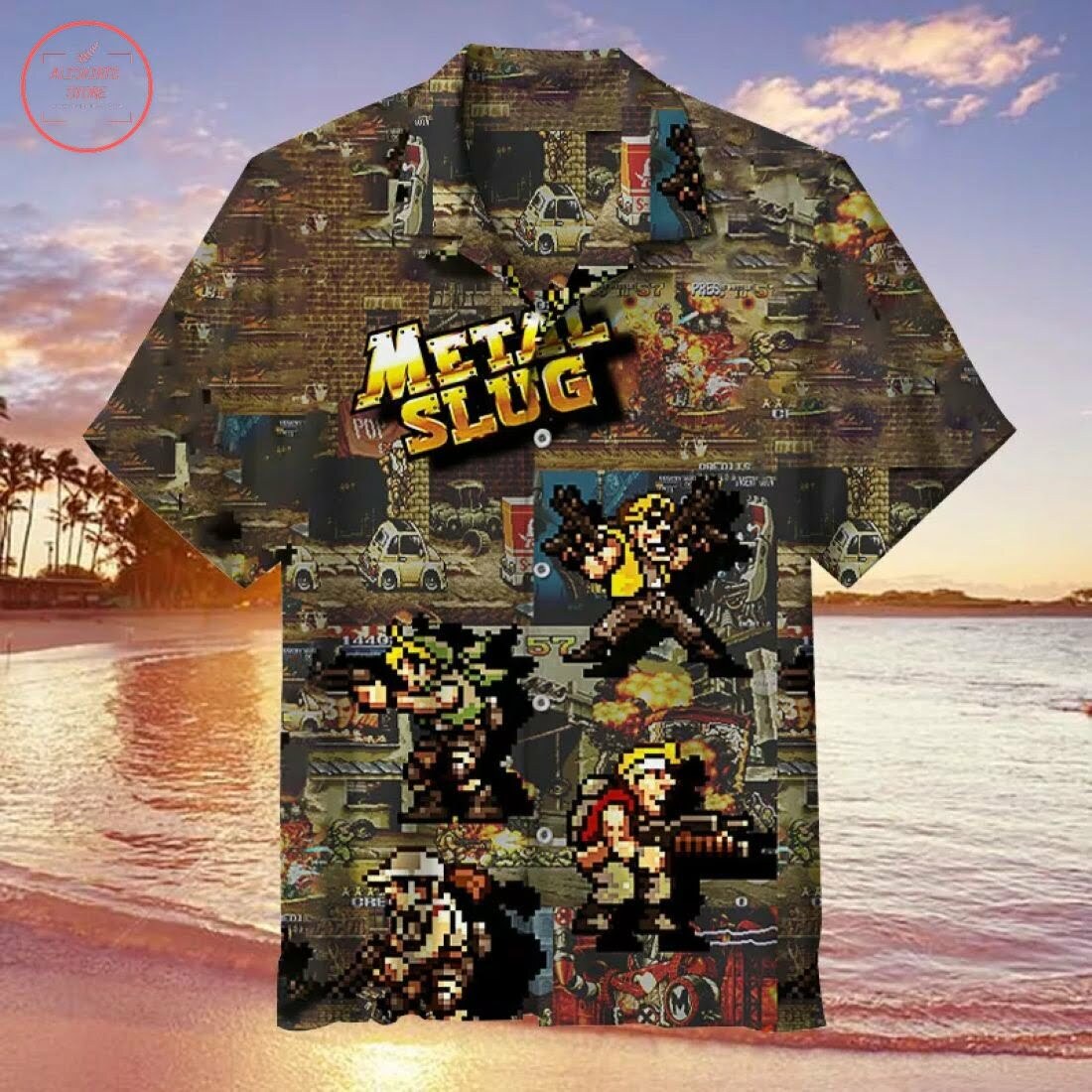 Metal Slug Hawaiian Shirt Outfit Beach Summer