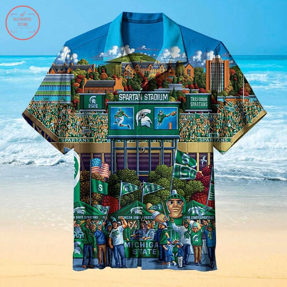 Michigan State Spartans Hawaiian Shirt