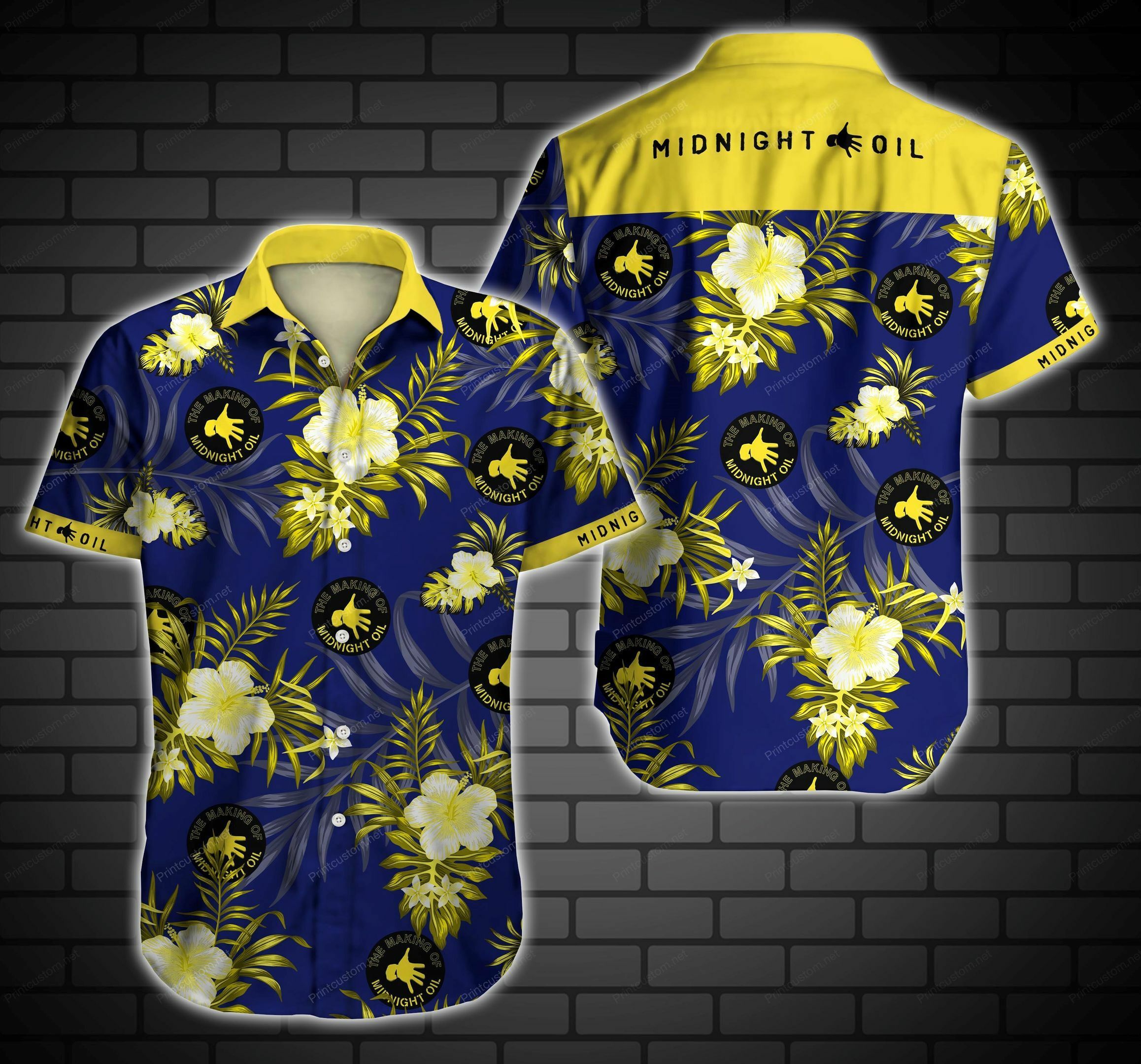 Midnight Oil Floral Hawaiian Shirt