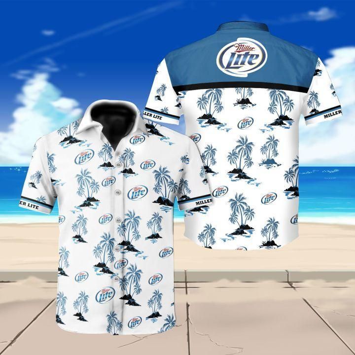 Miller Lite Beer Hawaiian Shirt