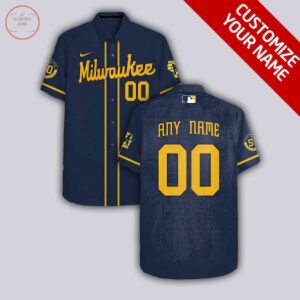 Milwaukee Brewers Personalized Hawaiian Shirt