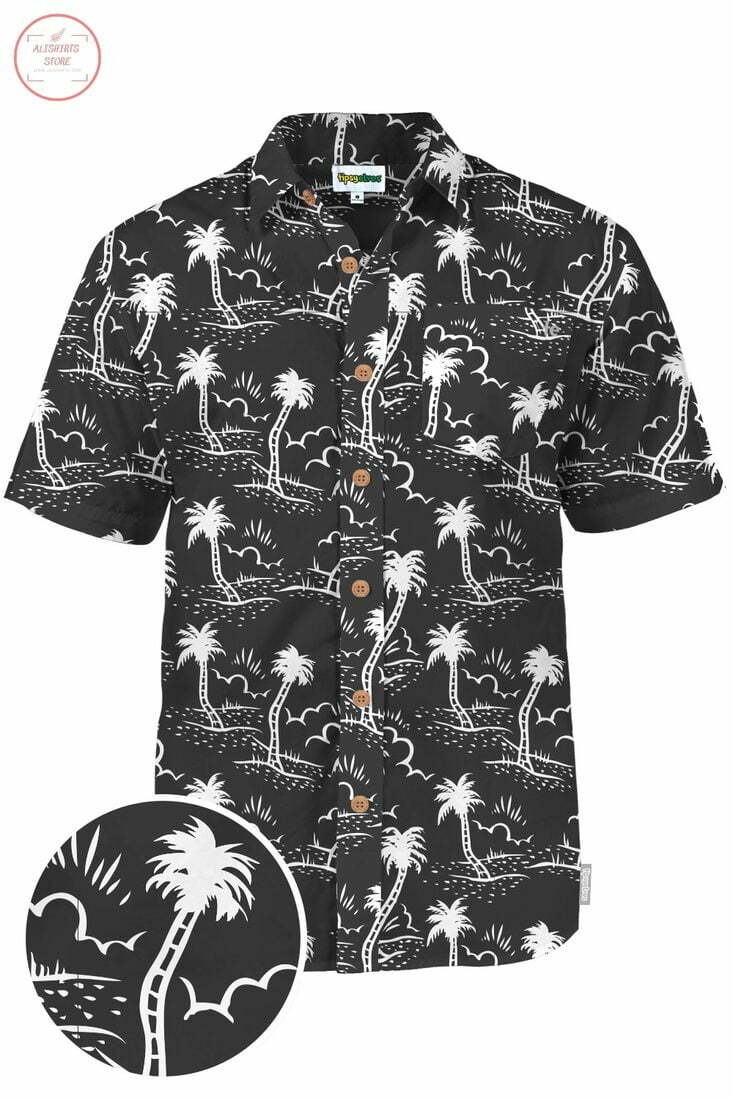 Monochrome Moonlight Hawaiian Shirt